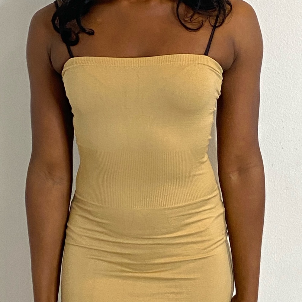 Tan Slip Dress